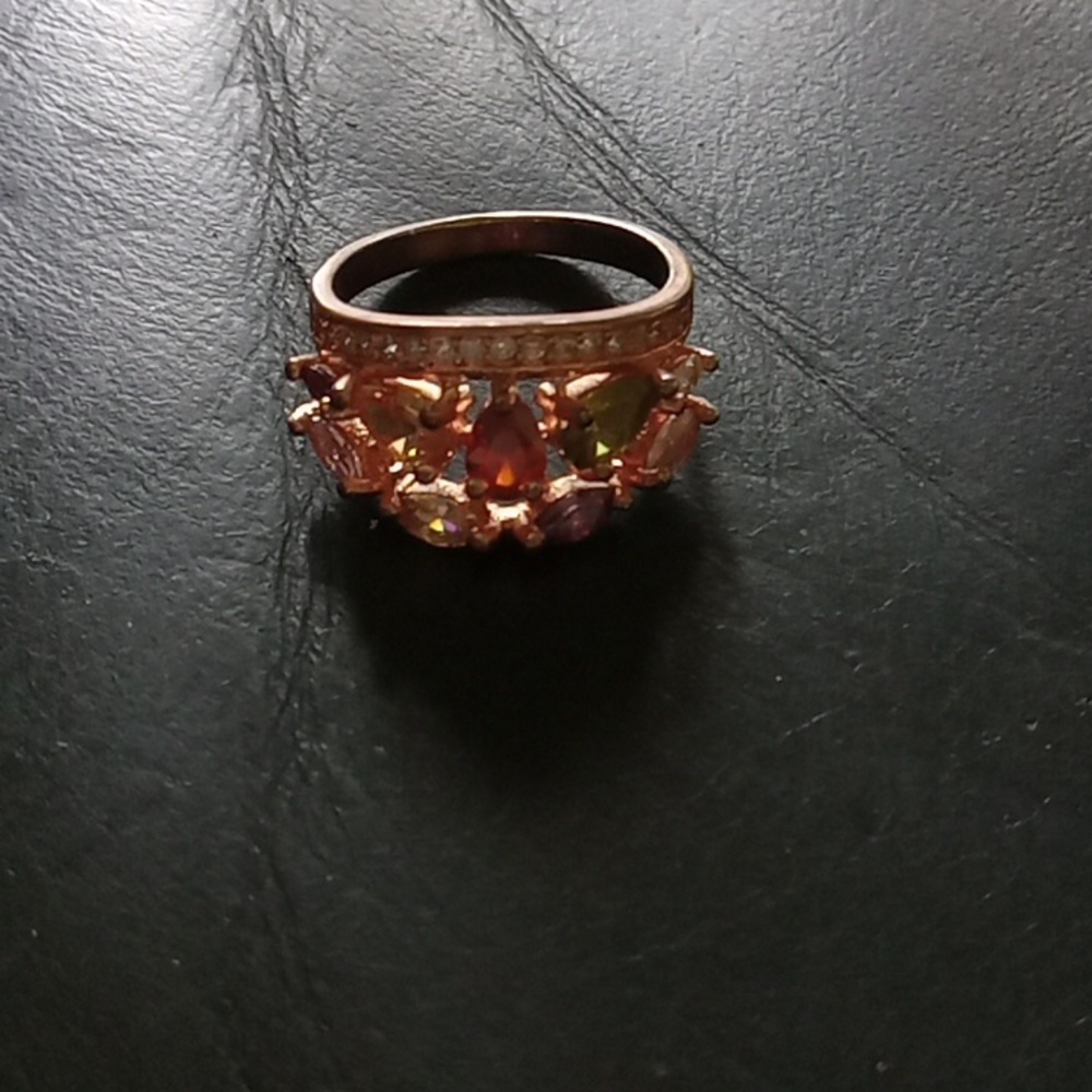 Muti colored stone fashion ring